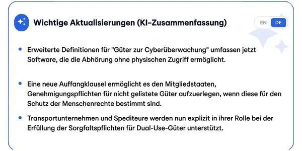 Export Control Alerts Dashboard – AboutExport